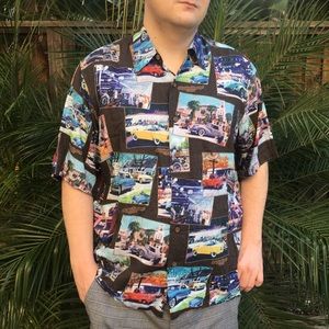 Cool Reyn Spooner mens classic car shirt